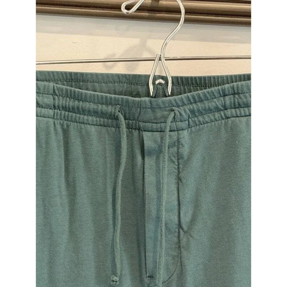 J Crew‎ Knit Goods Mens Drawstring Soft Jogger Pants Green Cotton XL Slim